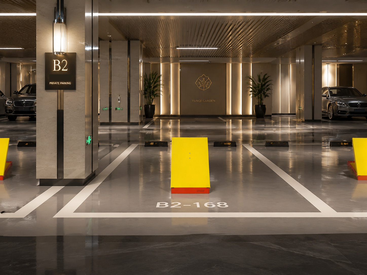 Smart Bollard for visitor parking space